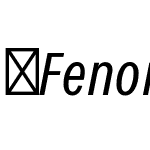 FenomenSans-XCNBookItalic