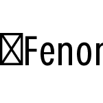 FenomenSans-XCNBook