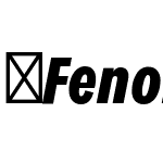 FenomenSans-XCNBoldItalic