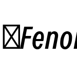 FenomenSans-XCNItalic