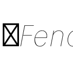 FenomenSans-SCNHairlineItalic