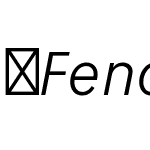 FenomenSans-SCNLightItalic