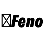 FenomenSans-XCNBlackItalic