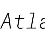 AtlasTypewriterThin-Italic