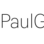 Paul Grotesk Soft UltraLight