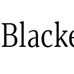 Blacker Pro Text Condensed Trial