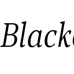 Blacker Pro Text Condensed Trial