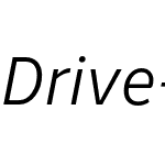 Drive Light Italic