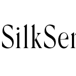 Silk Serif Condensed