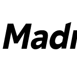 Madras Black Italic