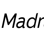 Madras Regular Italic