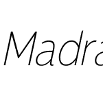 Madras Extra Light Italic