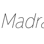 Madras Hairline Italic