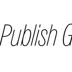 Publish Gothic Condensed