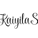 Kaiyila Script  DEMO