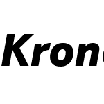 KronosSansW07-BlackItalic