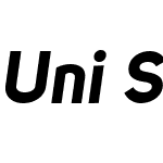 Uni Sans Bold Italic