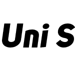 Uni Sans Heavy Italic