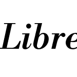 Libre Bodoni v2002 Medium It