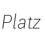 Platz Grotesk Oblique