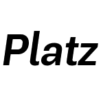 Platz Grotesk Oblique