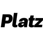 Platz Grotesk Oblique