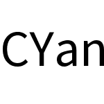 CYanHei TCHK Regular