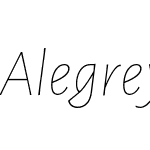 Alegreya Sans Thin