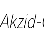 Akzid-Grtsk Next XLight Cnd