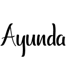 Ayunda Typeface