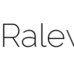 Raleway ExtraLight