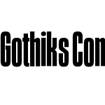 Gothiks Compressed Bold