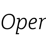 Open Serif