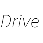 DriveW03-ThinItalic