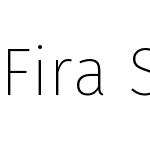Fira Sans UltraLight