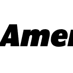 Americane Black Italic