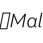 Malva-LightItalic