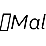 Malva-BookItalic