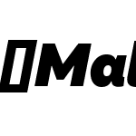 Malva-BlackItalic