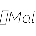 Malva-ThinItalic