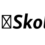 SkolarSansPE-BdIt