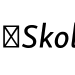 SkolarSansPE-MeIt