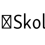 SkolarSansPECn-Rg