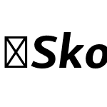 SkolarSansPEEx-BdIt