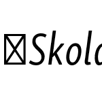 SkolarSansPECp-It