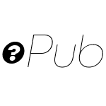 PublicaPlay-ExtraLightItalic