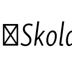 SkolarSansPECp-LtIt