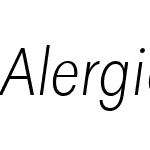 AlergiaCondensedW00-XLtitalic