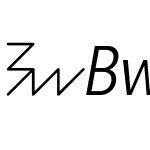 BwModelica-RegularUltraCondensedItalic