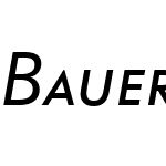 Bauer Grotesk SC Offc Pro